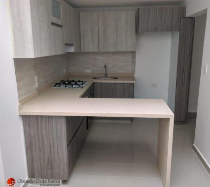 Cocinas integrales modernas beige